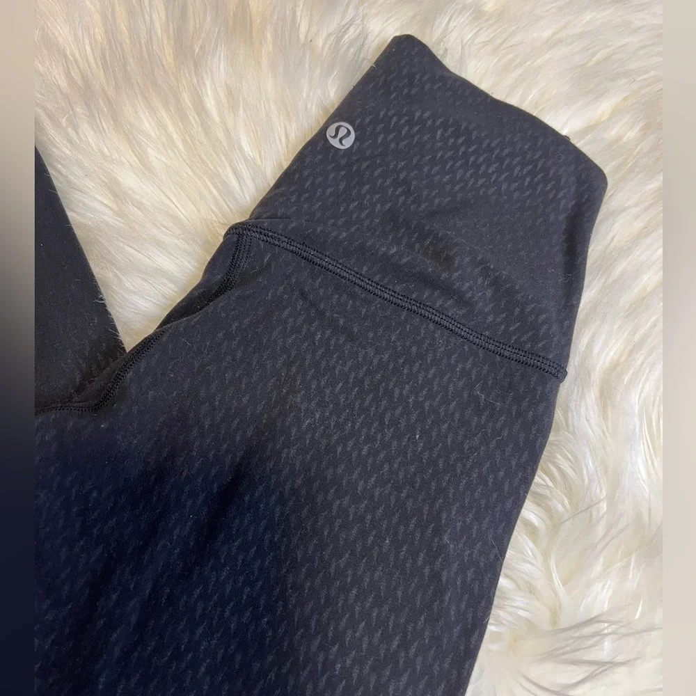 Lululemon Printed Black Leggings